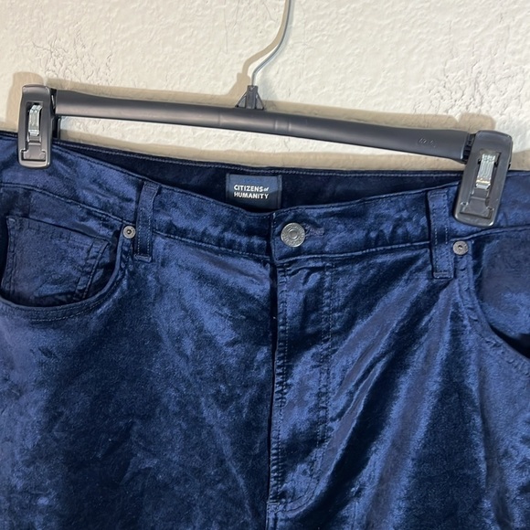 Citizens of Humanity Paloma Velvet Baggy Wide-Leg Jeans Size 34 - Picture 7 of 12